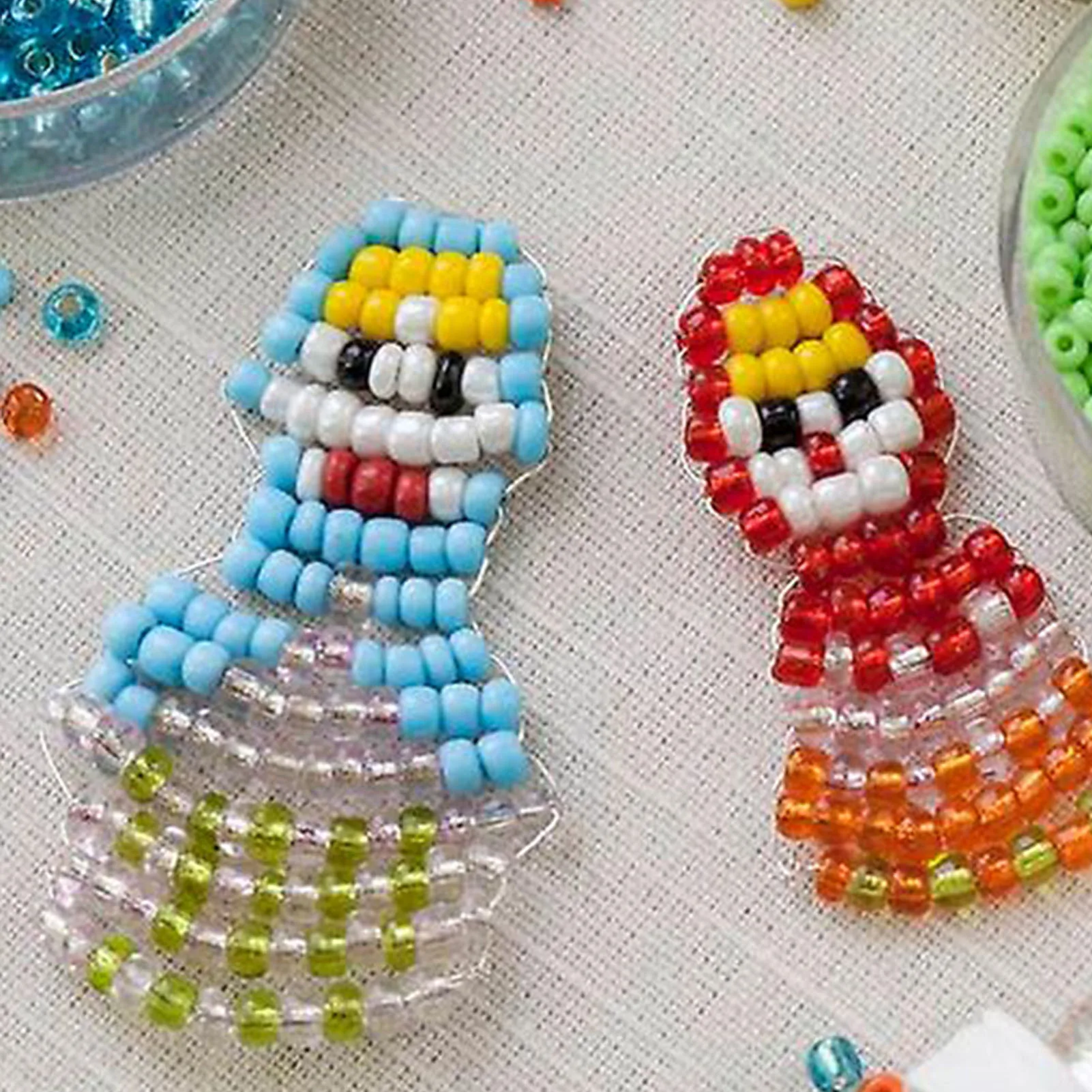 Bright  Colors Round DIY Crafts Beads DIY Handicrafts Loose DIY Beads for Jewelry Making and Crafting