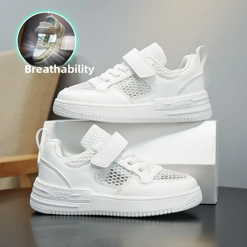 

Breath Flow Mesh Kids Summer Walking Trainers Soft Foam Cushion Sole Daily Outdoor Casual Sport Sneaker