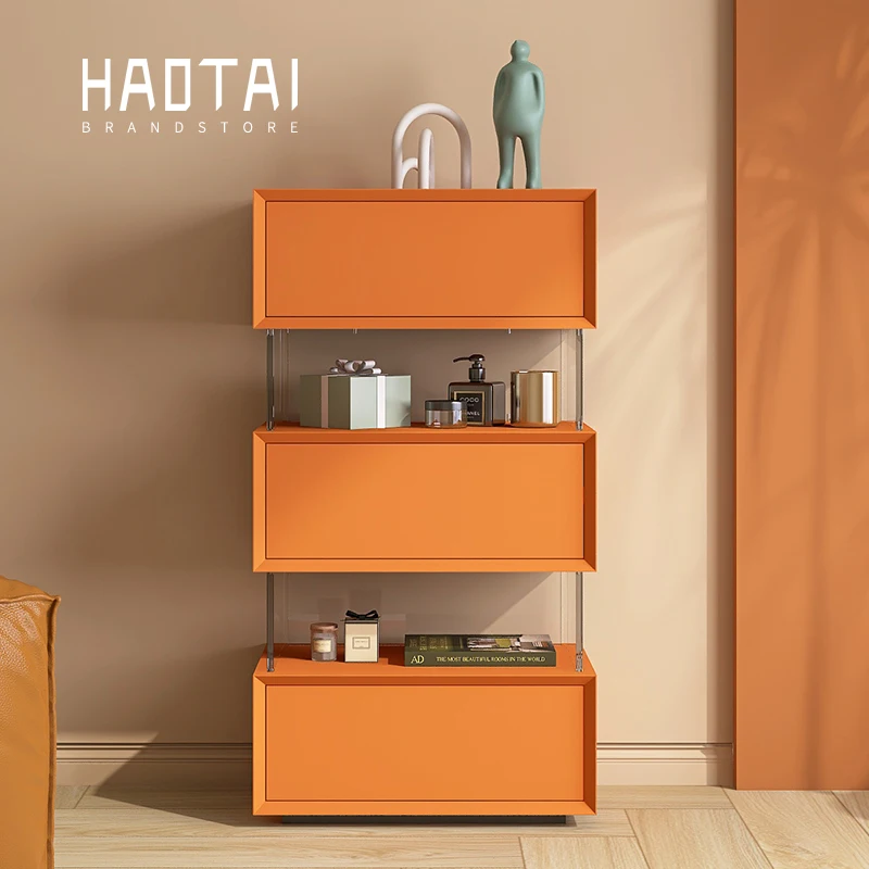 خزانة معلقة بثلاثة دلاء، تصميم إيطالي بسيط وحديث، خزانة بأدراج من الخشب الصلب، خزانة غرفة النوم