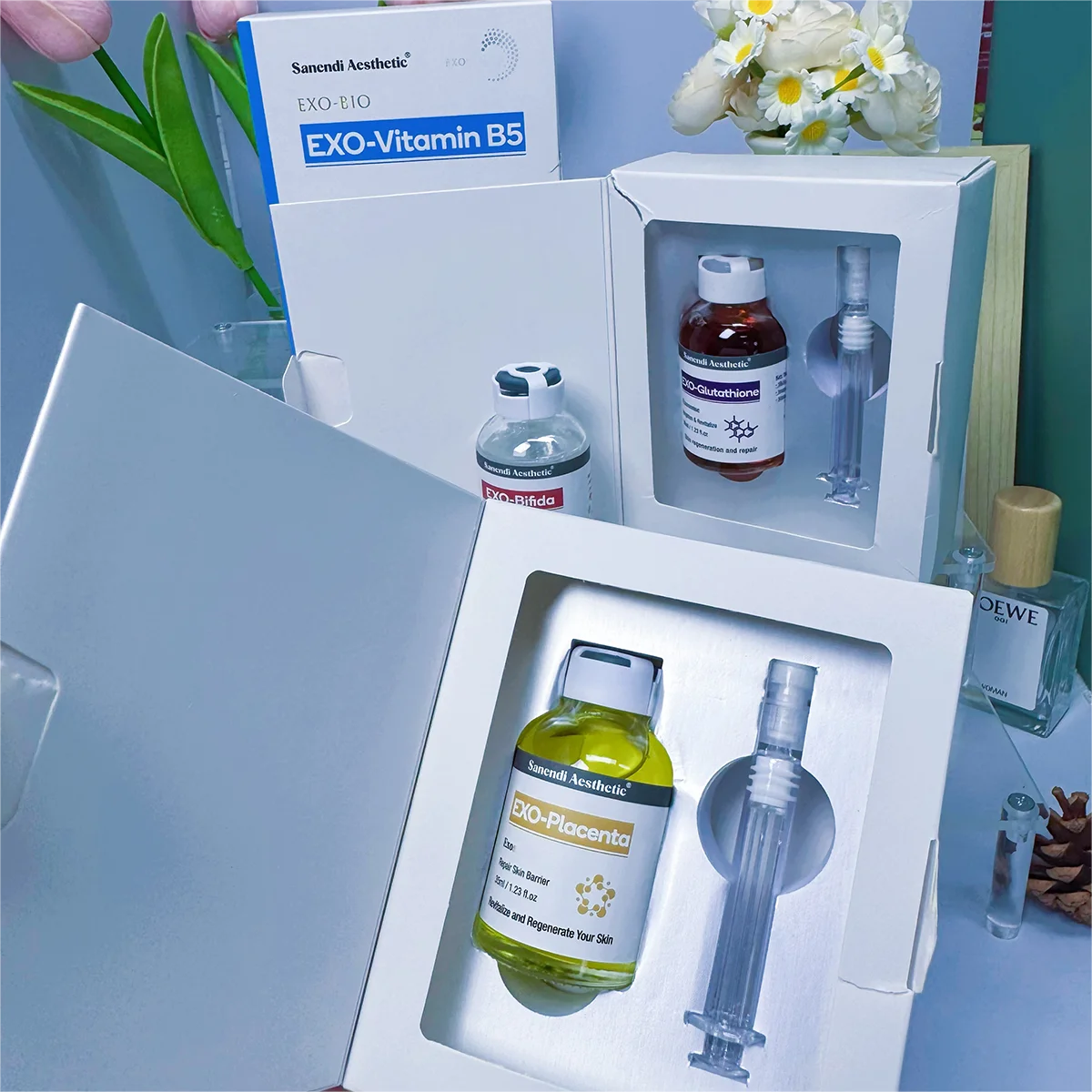 Sanendi Exo-BIO جوهر العناية بالبشرة الكوري - فيتامين B5 - لوشن العناية بالوجه المرطب والترطيب للبشرة #4