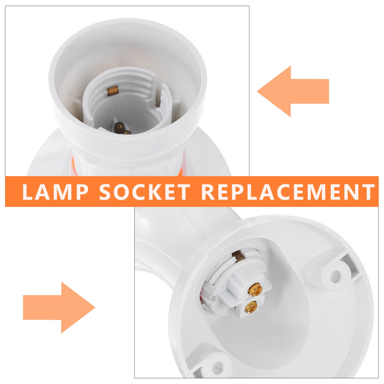 

Двойной патрон для лампы E27, цоколь для лампы, потолочный светильник, преобразовательный светильник, пластиковый корпус, угловой дизайн, стабильный, практичный, безопасный