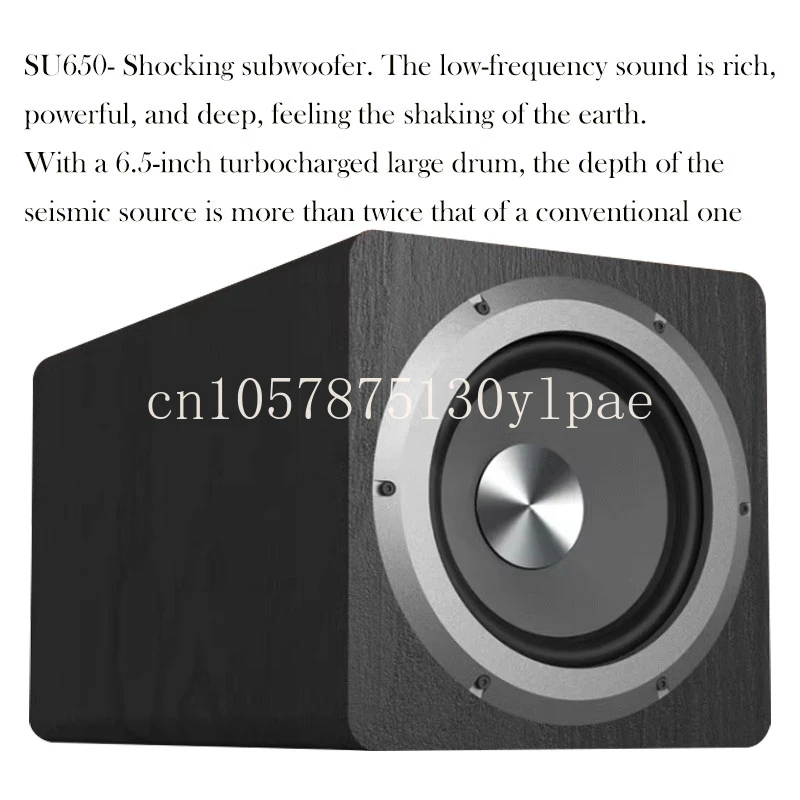 For HiFi IBASS 6.5 Inch Active Subwoofer Speaker 100W Stereo Hi-End Bass Audio Active Speaker Amplifier Home Theater Speaker