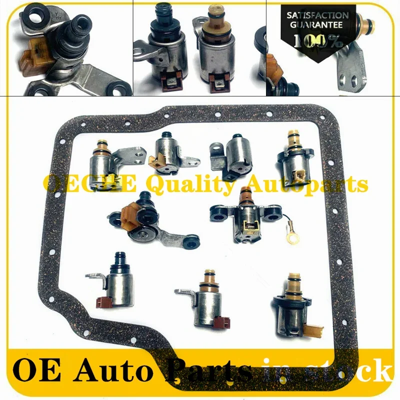 JF506E 09A 변속기 시프트 솔레노이드 기어 박스 키트 VW 골프 Jetta Jaguar & Freelander 모델 용 가스켓 세트 5Speed ​​FWD / AWD