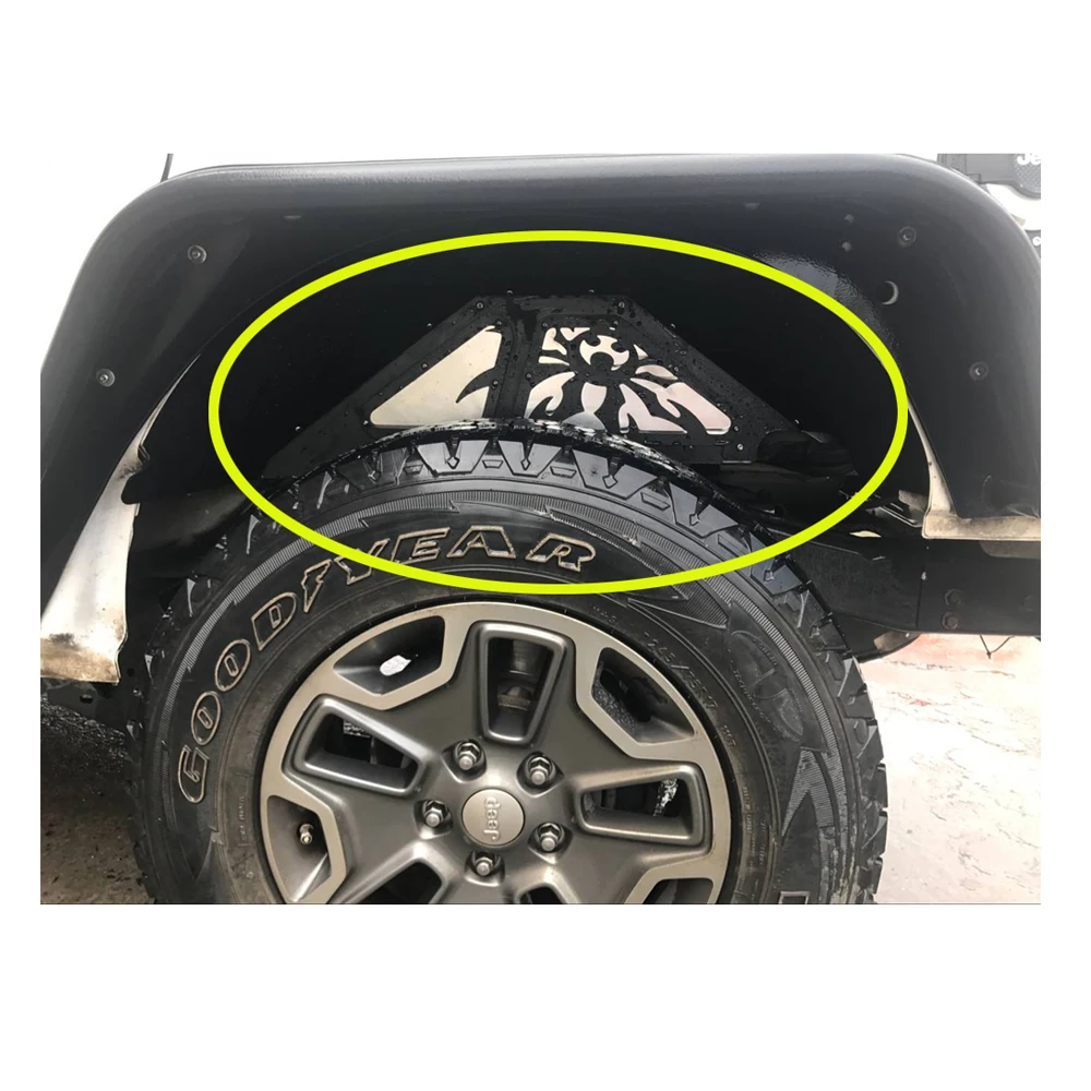 

Lantsun J256-5 2pcs Rear Inner Fender liner for Jeep for Wrangler JK