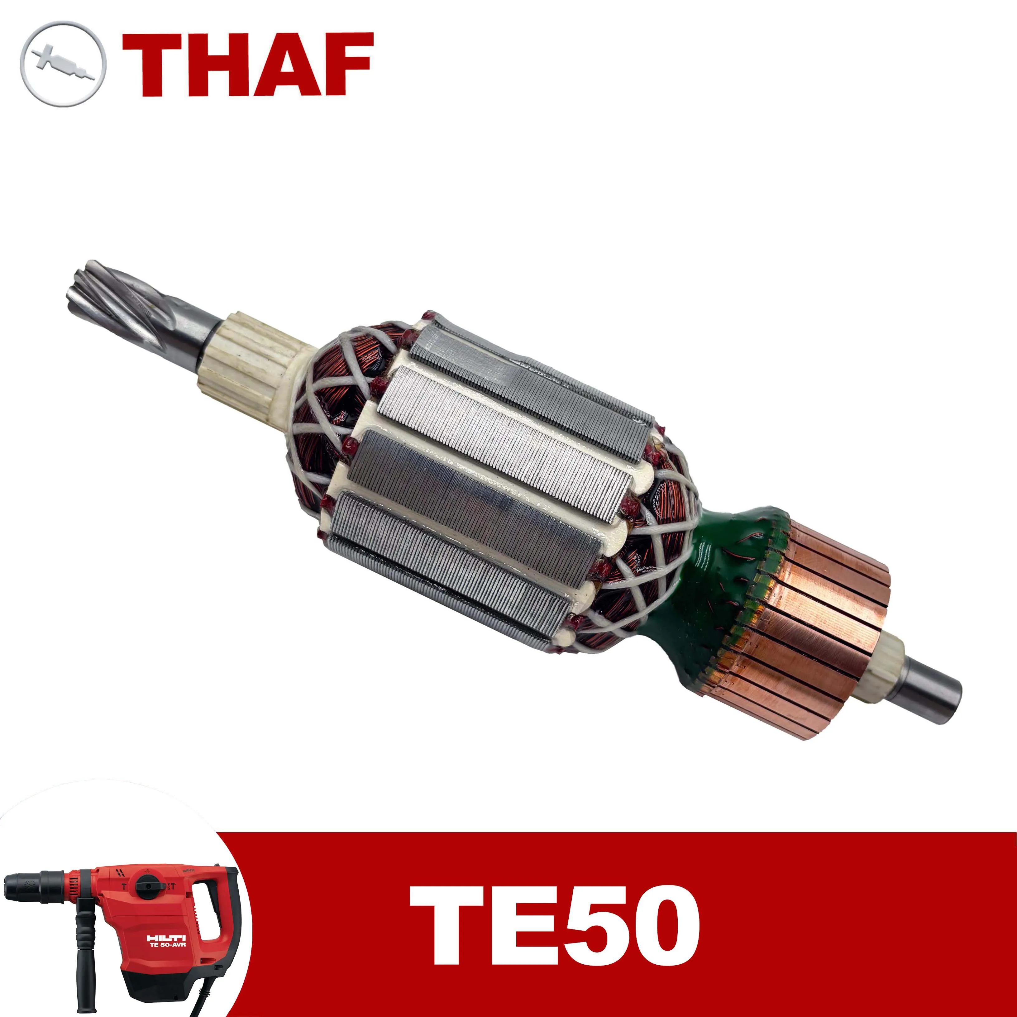 

AC 220V 240V TE50 TE-50 Якорь Ротор For HILTI Перфоратор Запчасти Ударная дрель TE 50