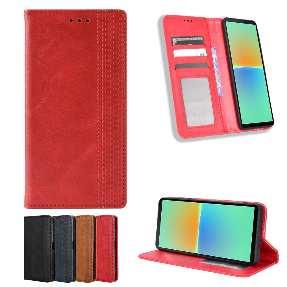 Magnetic Case For Samsung Galaxy M55 M35 M15 M54 M34 M14 M53 M33 M23 M13 M52 M32 M22 Leather 3 Cards Slot Shockproof Flip Cover