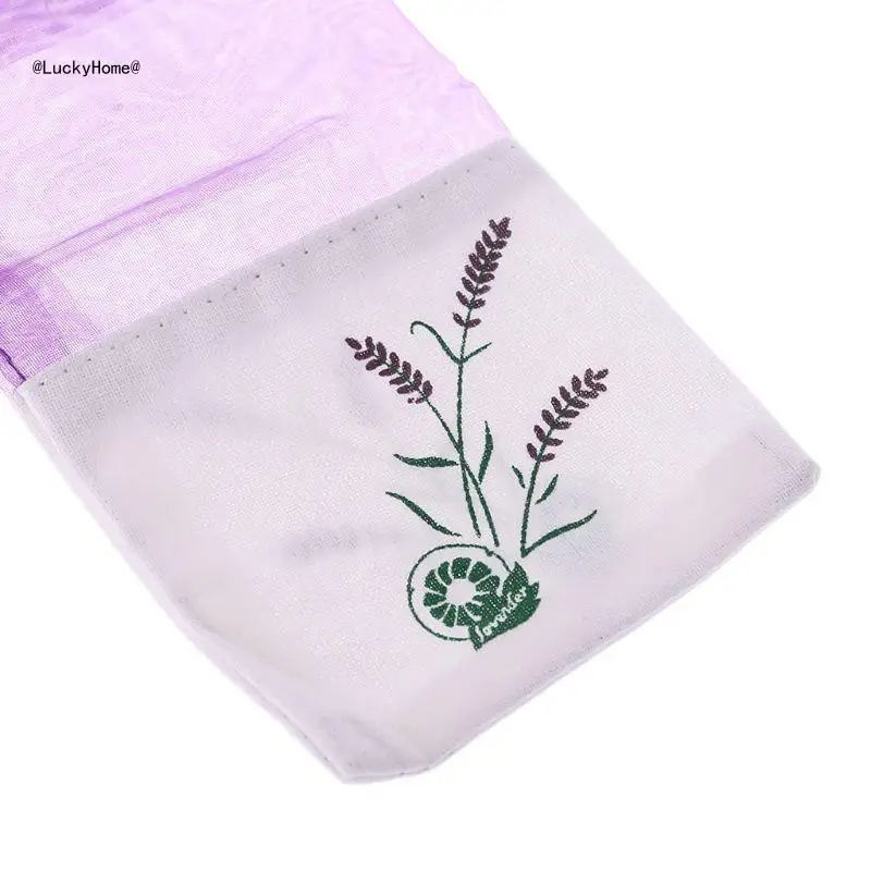 Lavender Sachet Empty Bag Mesh Stitching Beam Pocket For Storage Dry Flowers See 11UA