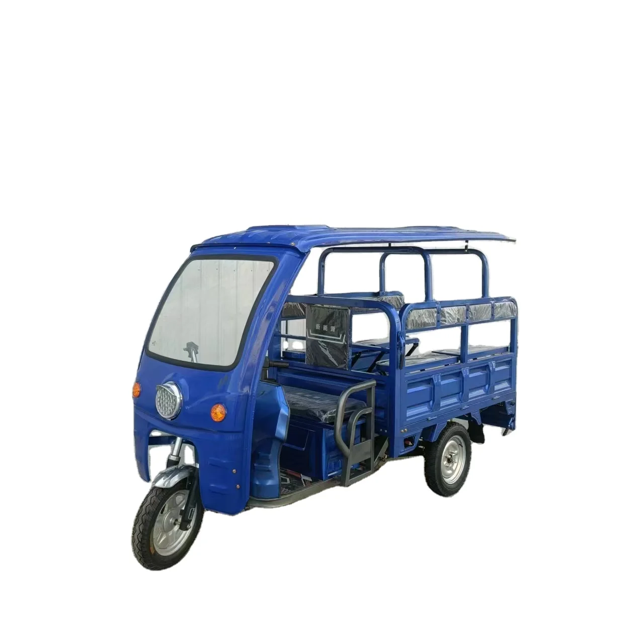 High-power Adult Electric Tricycle Half-shed Car Sheltered Rain and Shade Cargo Puller