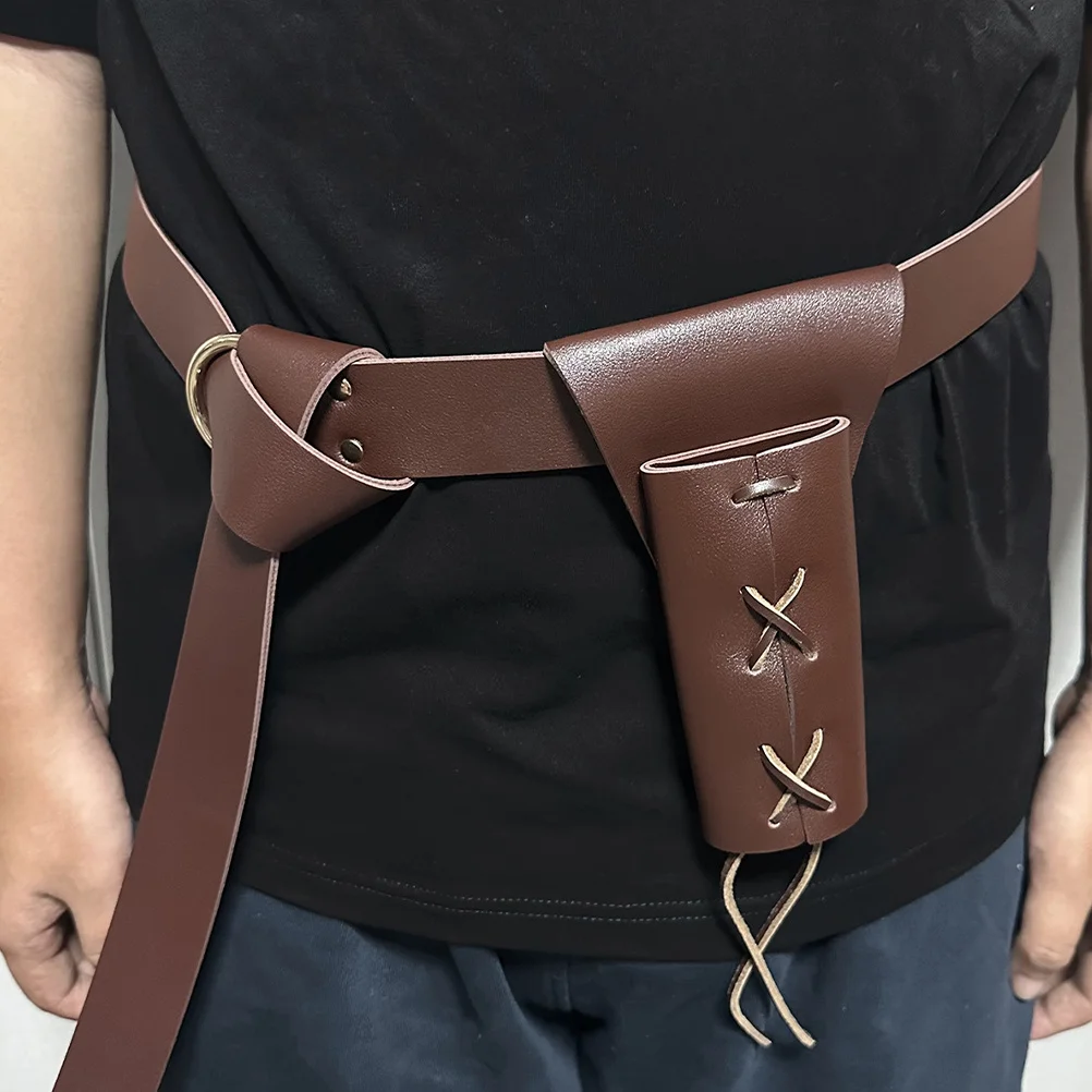 1 conjunto de cinto de espada e combinação de sapo, fivela de metal forte, design para cosplay, equipamento de montagem medieval