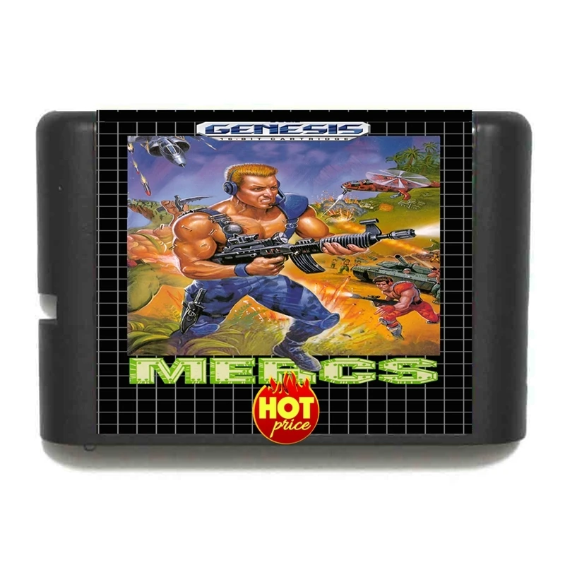 New Arrival Mercs 16bit MD Game Card For Sega Mega Drive For Genesis