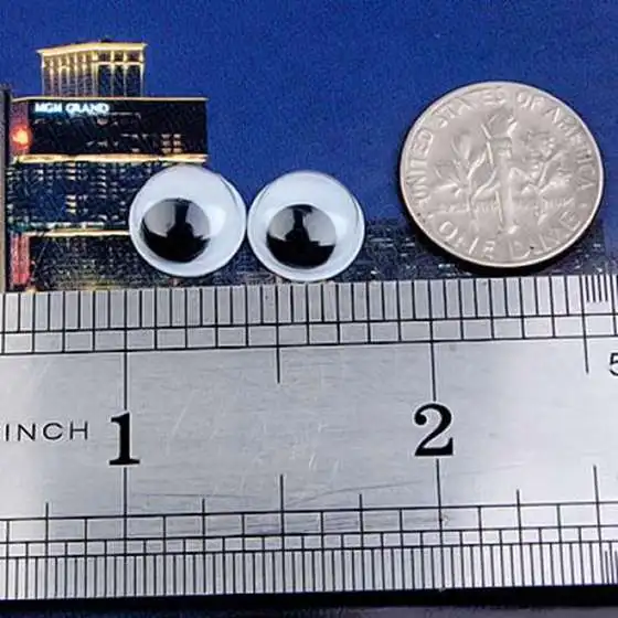 T88C 100 шт. круглые движущиеся перфорированные глаза для рукоделия клей наклейке 10 мм