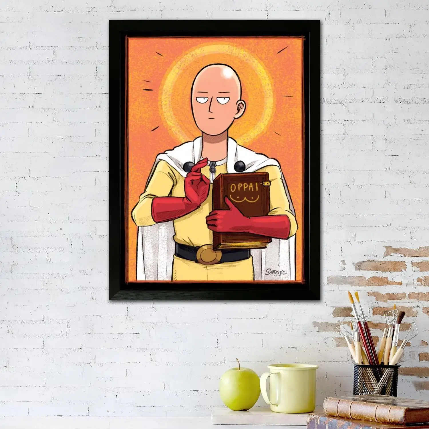 saitama Canvas Art Poster and Wall Art, Picture Print, Modern Family Bedroom Decor,Decorative painting