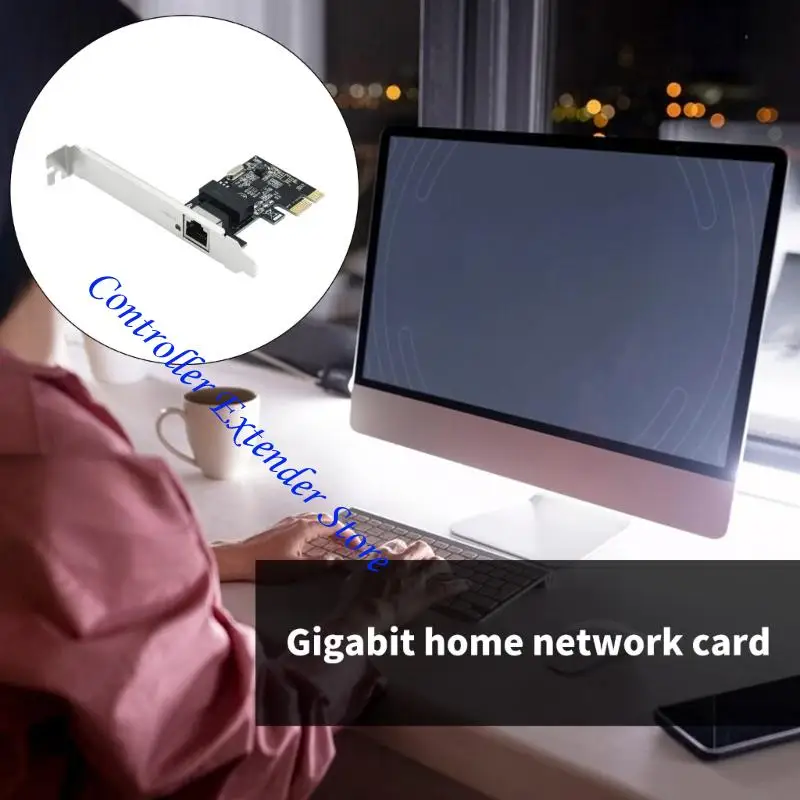 N84B Gigabit PCIe Ethernet Networking Card RTL8111E CHIP RJ45 LAN PORT PCIE INSTALLAT