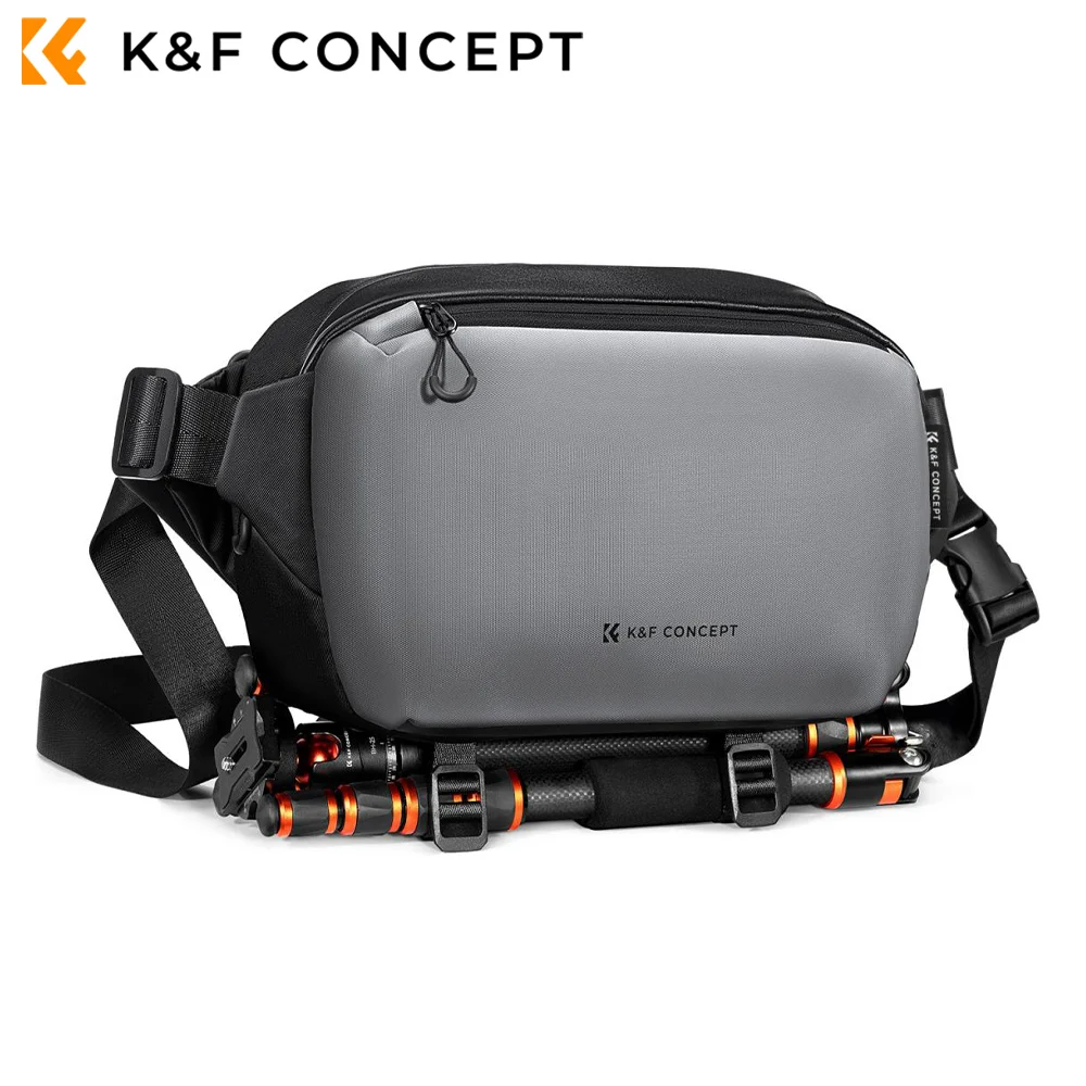 K & F Concept Alpha Camera Sling Bag, Fotografia Bolsa de Ombro, Fit para Canon, Nikon, Câmeras Sony, DJI Mavic Drones, 10L