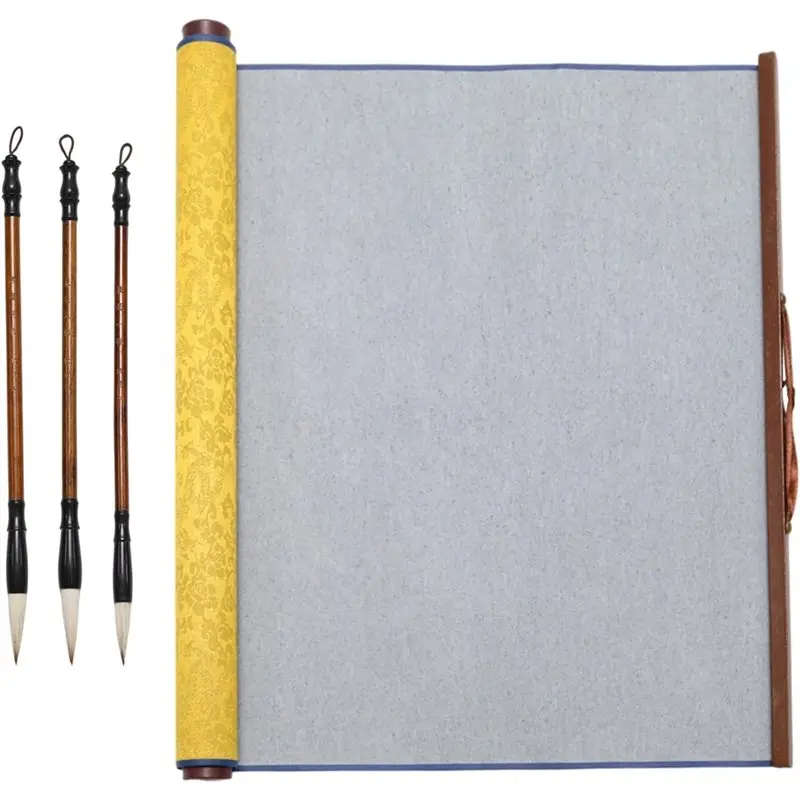 

Нетканая водная бумага для письма, 3 ручки-кисти для традиционной каллиграфии, 4 шт., набор для практики китайской каллиграфии без чернил