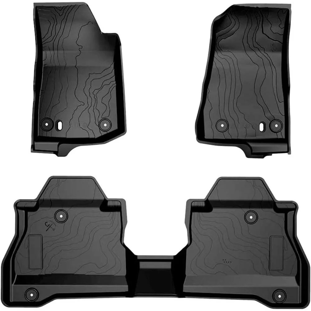 

US Floor Mats Compatible with 2020-2024 Gladiator JT, OEM 82215626AB TPE All Weather Protection Floor Mats,