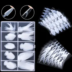 TP 60/96/108/120pcs sistema duetto riutilizzabile Nail Form French Nail Gulde Line Forma Sticker per French Manicure