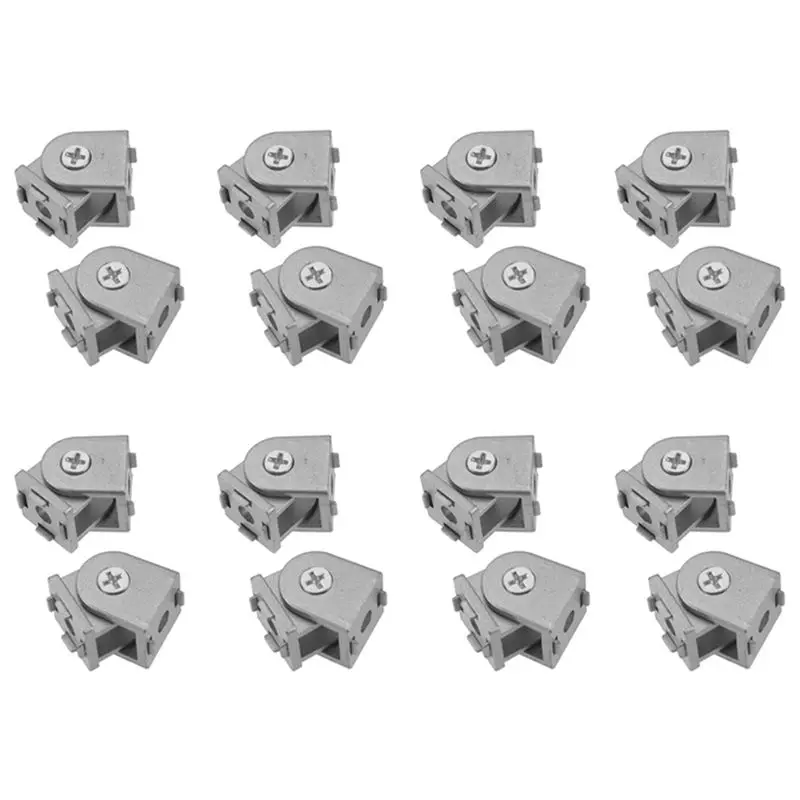ABVG-16 Pcs Aluminum Alloy Pivot Joint For Aluminum Extrusion Profile 2020 Series Flexible Pivot Joint 2020 Aluminum Profile