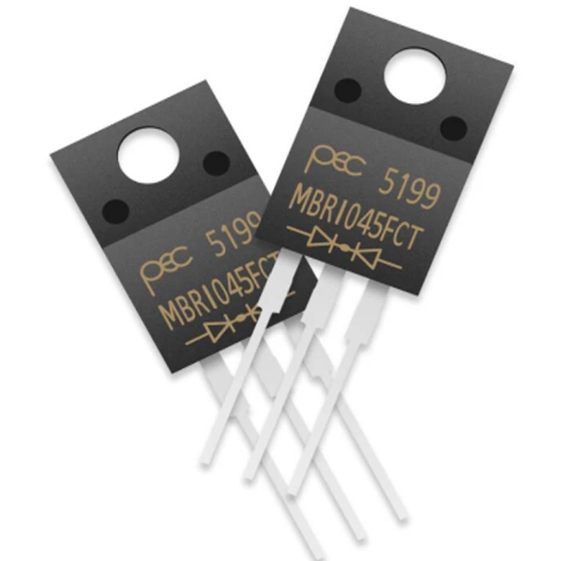 

10PCS MBR1045FCT Rectified Schottky diode TO-220F 45V/7W direct shooting quality assurance