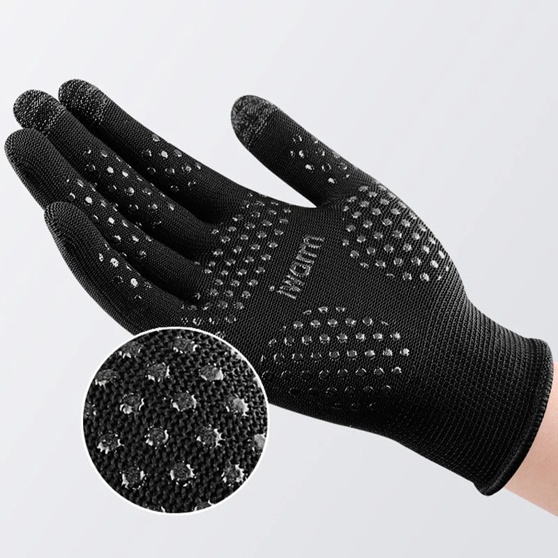 1 Paar volle Finger Handschuhe wasserdicht Radfahren Outdoor-Sport Laufen Motorrad Ski Touchscreen Fleece Handschuhe für Männer Frauen