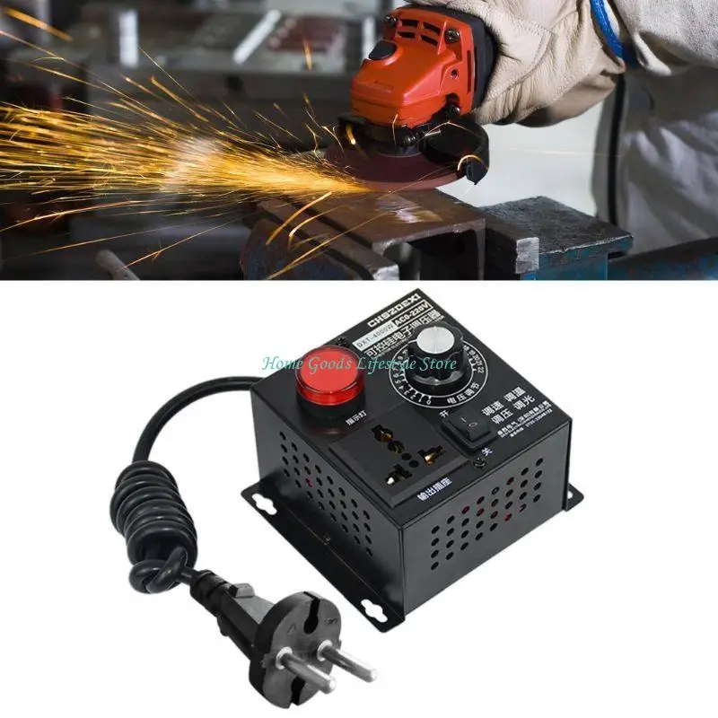 

E74E AC 220 В 4000 Вт SCR электронный регулятор напряжения регулируемый электрический инструмент прочный