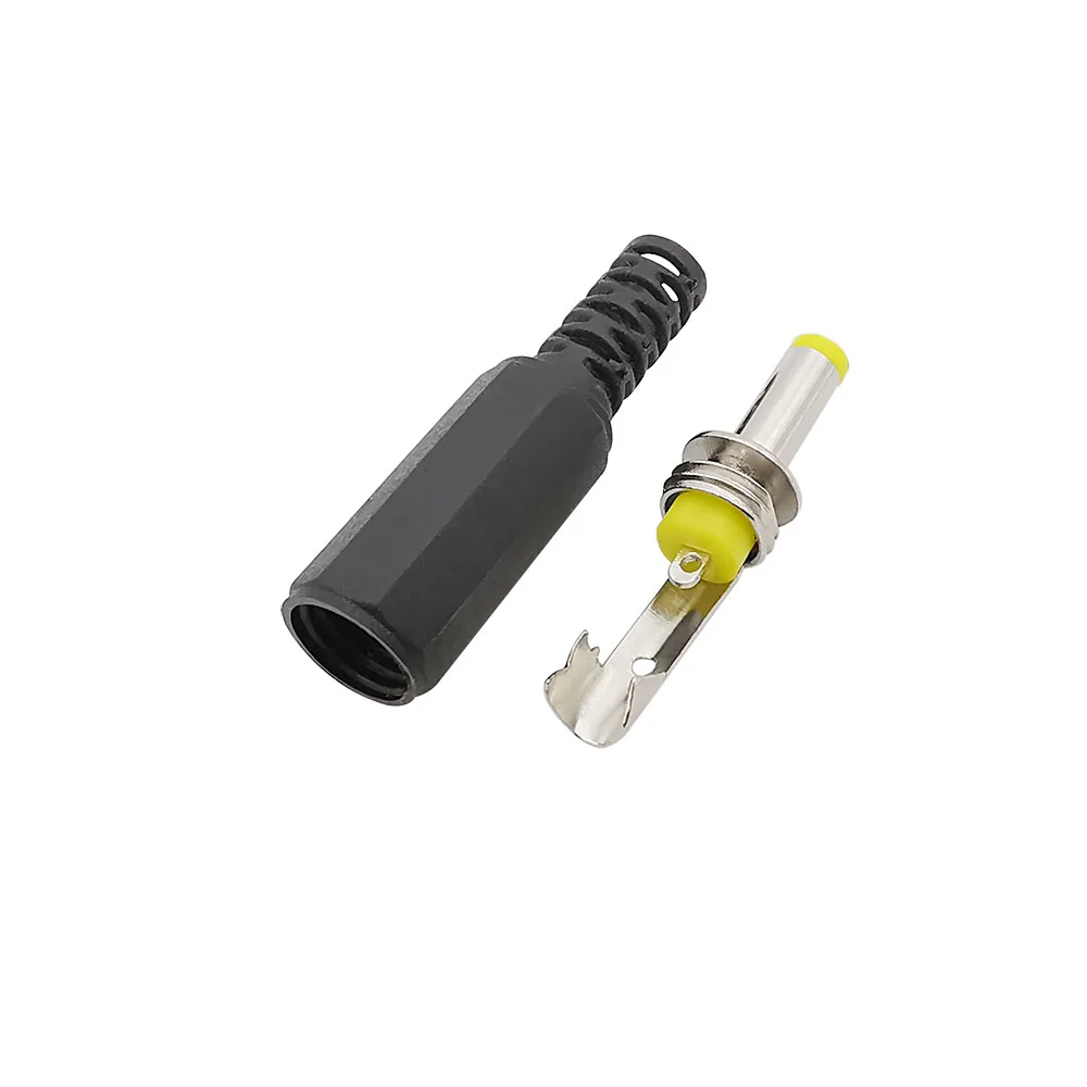 5/10Pcs DC Power Male 4.0mm x 1.7mm Solder Connector Plug 4.0 x 1.7mm DC Power Plugs Male Jack Straight Adapter For DIY Projects