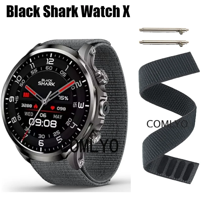 NEW for Black Shark Watch X Strap Nylon Watch Band Hook&Look Soft belt Sports women men smartwatch