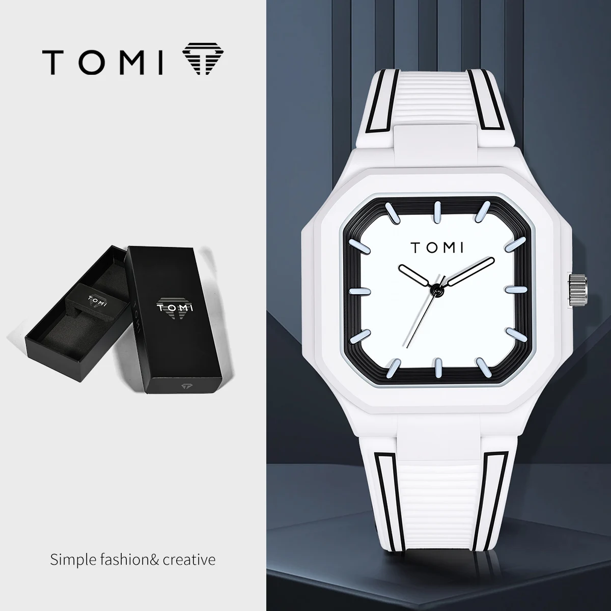 Men's Trend Quartz Watch, Casual Style