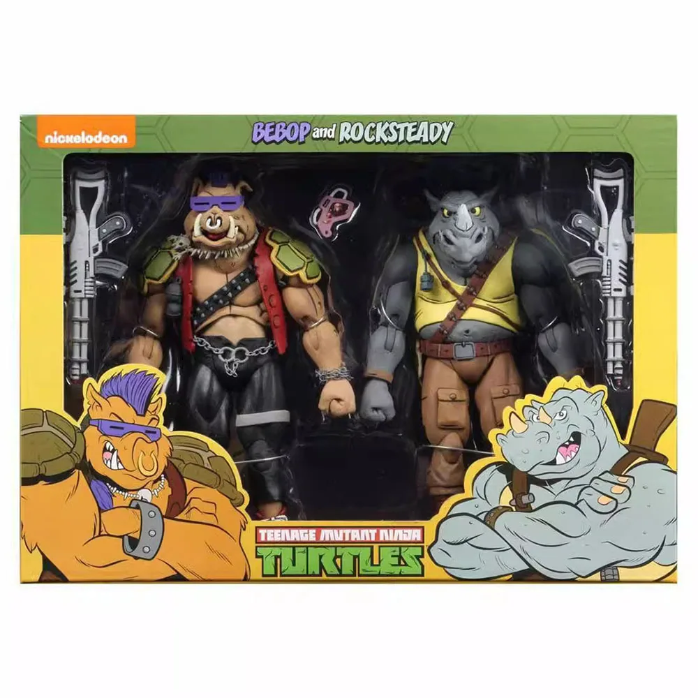 

High Quality Neca 2017 Sdcc Limited Edition Ninja Turtle, Bull Head, Pig Face Set Movable Figurine Model
