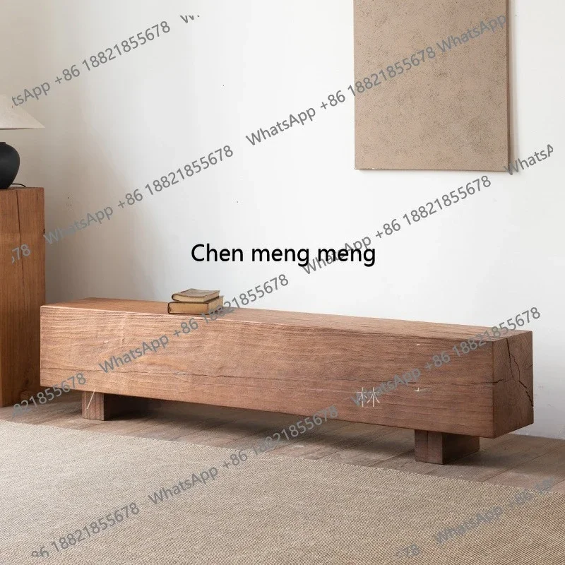 

cc182Shopping mall rest stool log solid wood B & B hotel leisure stool clothing display stool