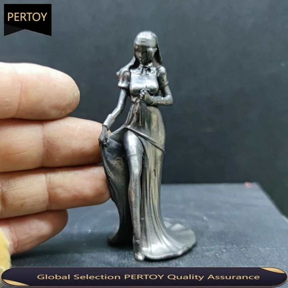 Pure Copper Old Nun Via Model Stockings Seduce Beautiful Woman Making  Goddess Statue Mysterious with Crow & Sword Figurine