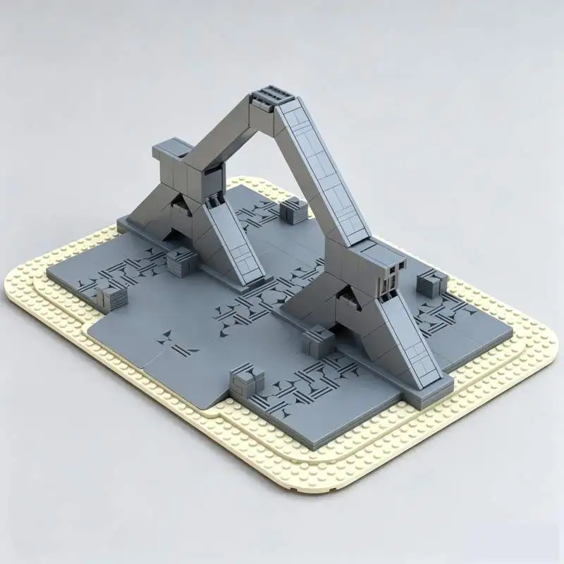 922PCS Precursor Portal Alien Arch MOC Custom Building Blocks Sci-Fi Structure Model DIY Creative Assembly Educational Toy Gifts