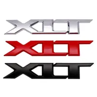 3D Metal Chrome Red Black Logo XLT Emblem For Ford RANGER XLT Car Badge Rear Trunk Decal Stikcer Accessories