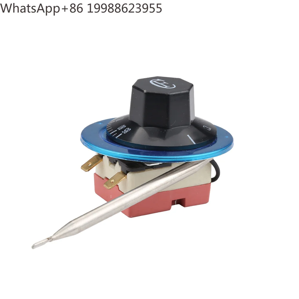 30-85 Degree Celsius NC 2 Pin Adjust Knob Temperature Controller Capillary Thermostat Switch Oven Water Heater