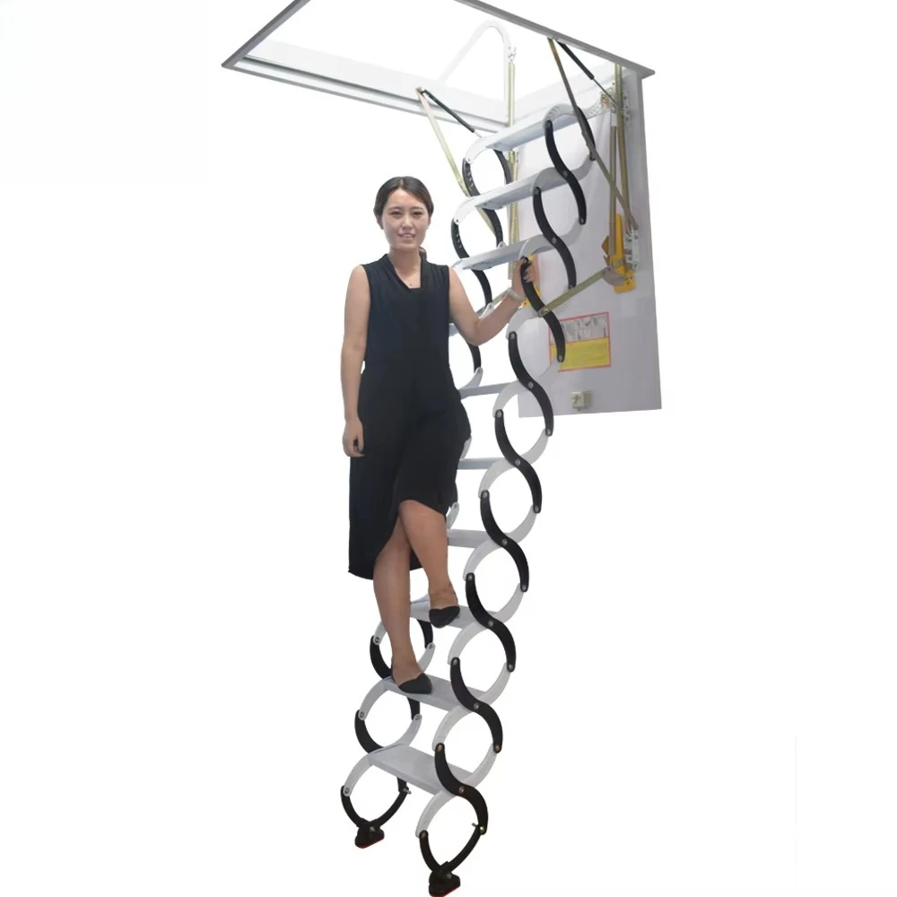 

Carbon Steel Material Widened Roof Space Ladders