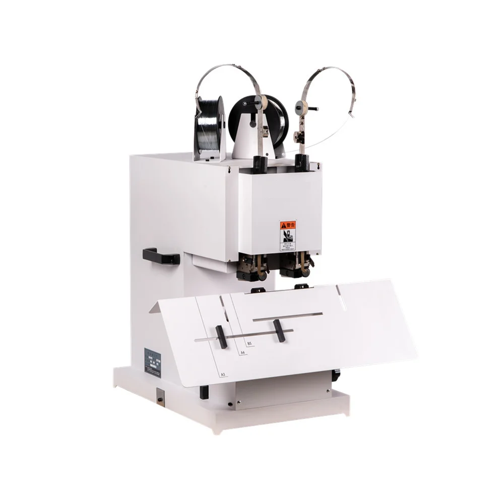 

Electric Double Head Wire Binding Machine With Electric Foot Pedal for Brochures Catalogs Book Paper
