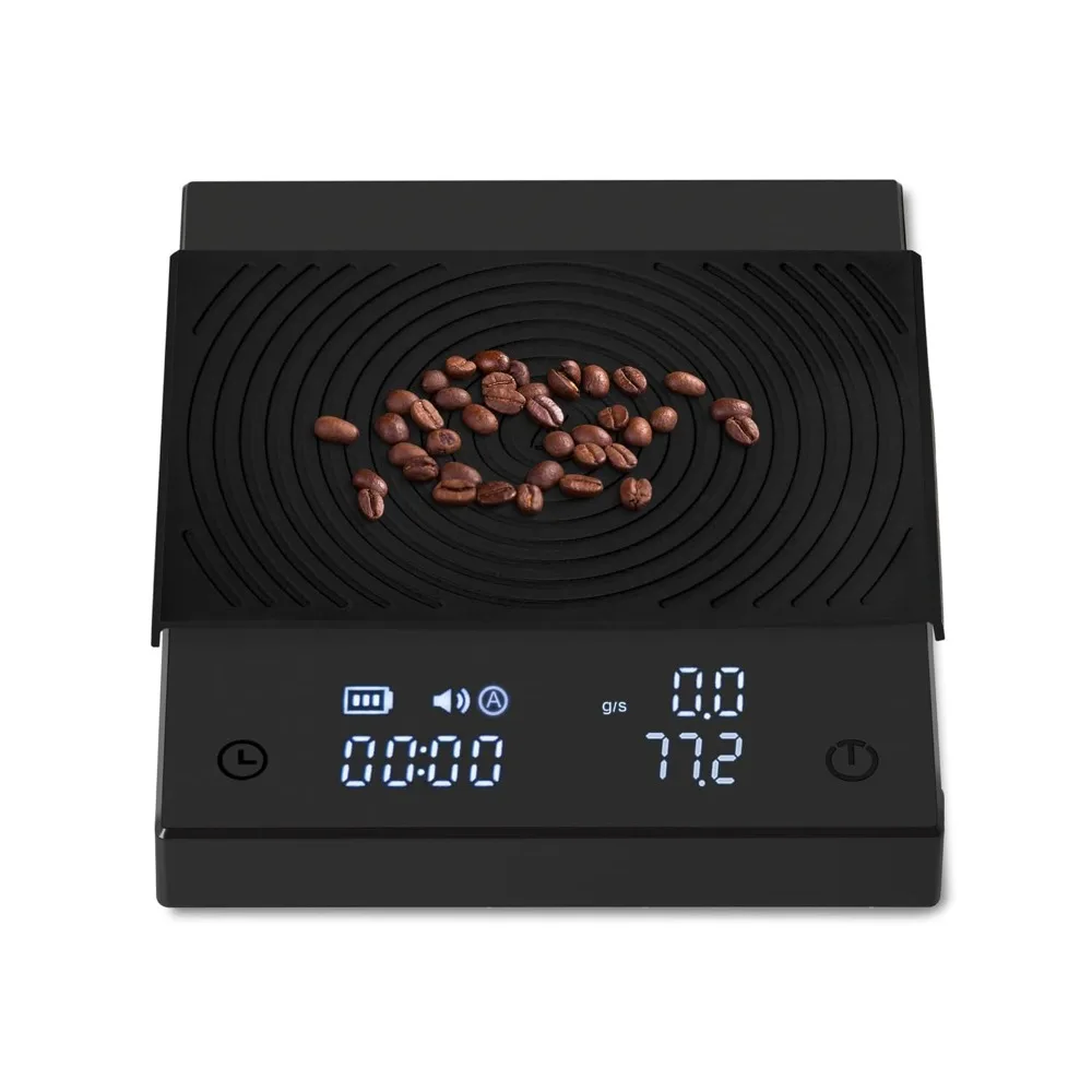 

Coffee Scale Basic 2.0 with Timer,Black Mirror Espresso Scale with Flow Rate Function, 2000g/0.1g High Accuracy