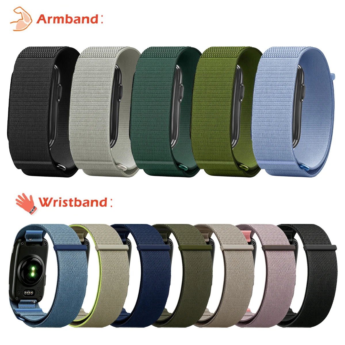 สายรัดข้อมือไนลอนถักแบบระบายอา - Smartwatch Id บทวิจารณ์และราคา
