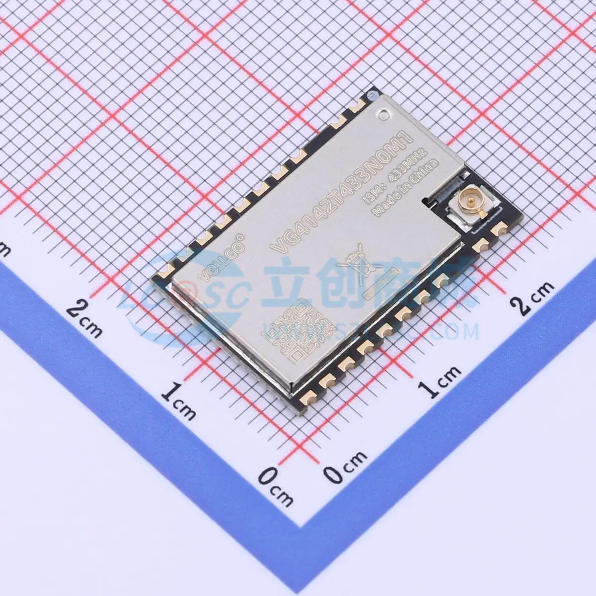 3pcs VG4142T433N0M1 SMD 24x16mm transceiver 433MHz 20dBm RF Wireless Communication Module for Smart Home System