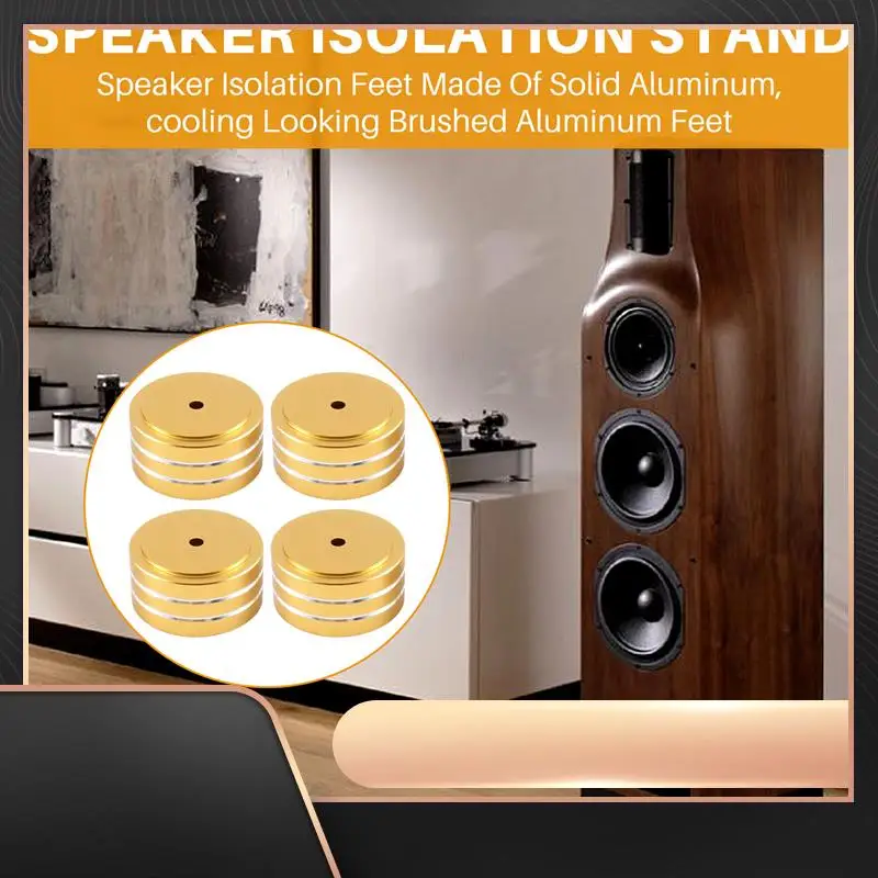 

4 шт. 40X20 мм алюминиевый HIFI AMP изолирующая подставка для динамика поворотный стол ЦАП подставка для ног
