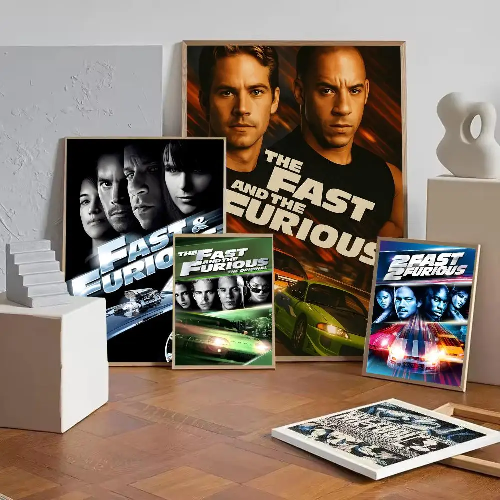 F-Fast and F-Furious Poster Wall Art Painting For Home Room Decoration Bedroom Wall Decor Waterproof Posters