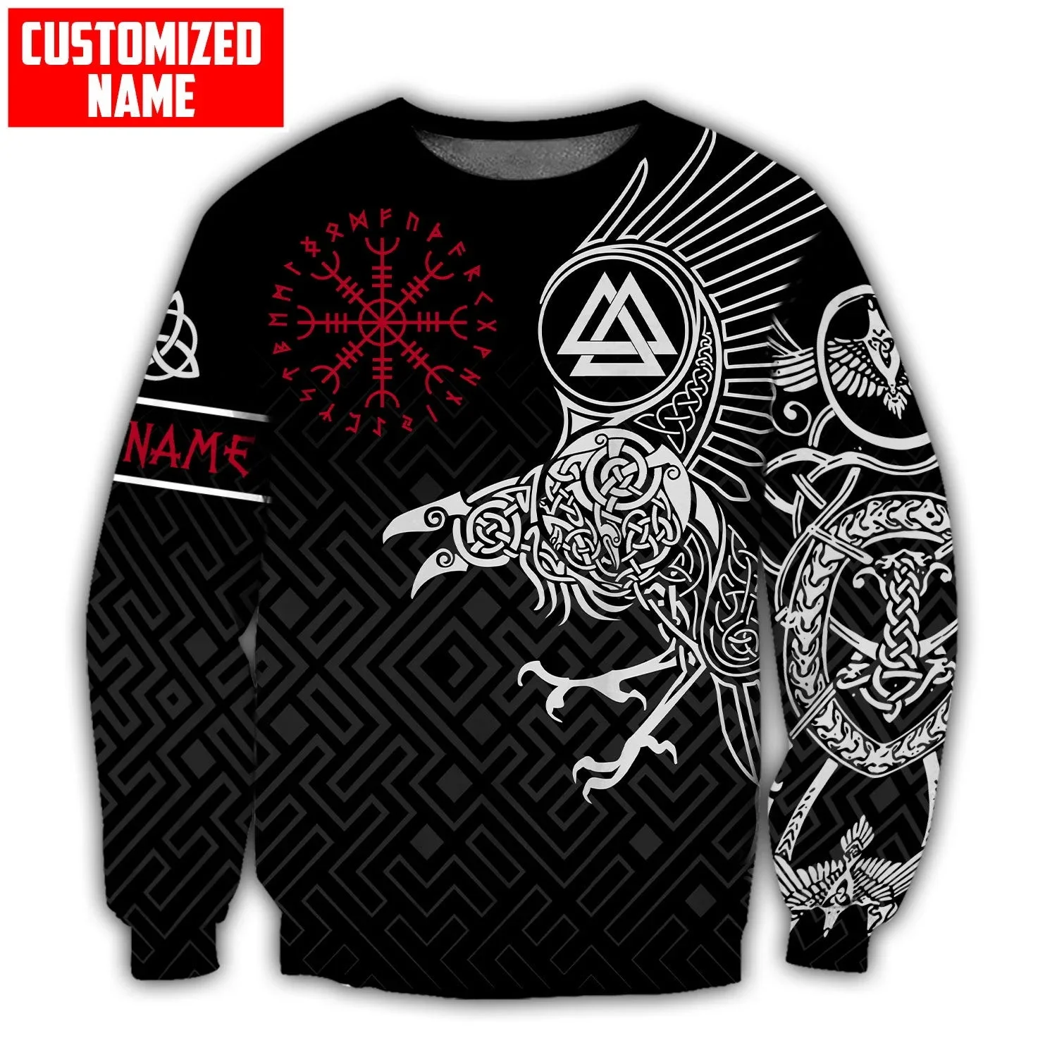 

PLstar Cosmos индивидуальное имя ворон татуировка 3D печатная мужская толстовка с капюшоном осень унисекс толстовки на молнии повседневная спортивная одежда DW955