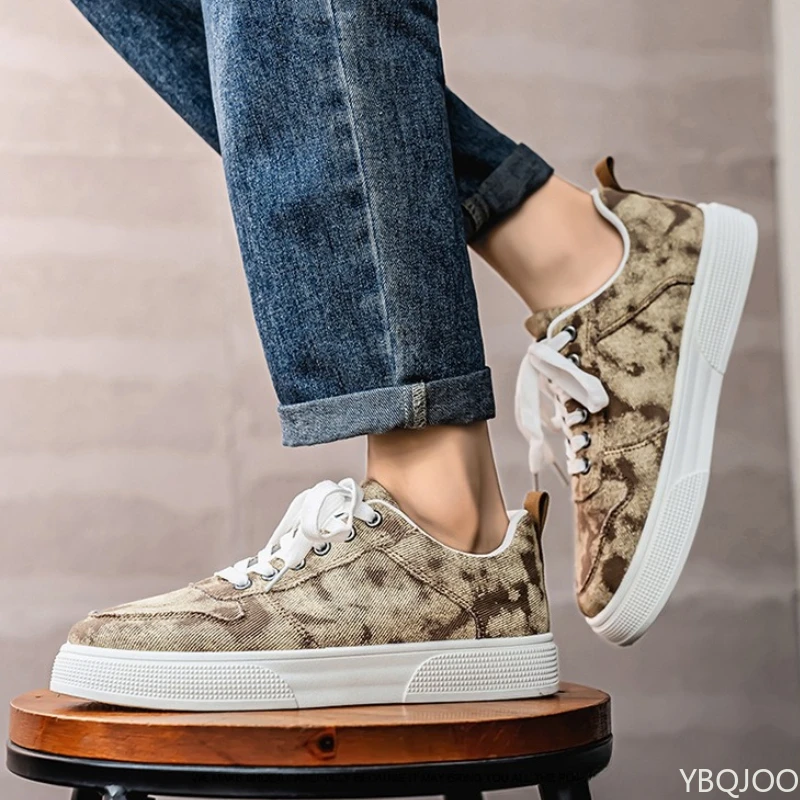 春秋万能カジュアルボードシューズ メンズ 厚底 スポーツ シンプル 快適 軽量 通気性 メンズシューズ