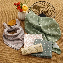 60*60cm 5Pcs Set Multi-Use Feeding Burp Cloth Towel Super Soft Bamboo Cotton/100% Cotton Muslin Blankets Baby Burp Cloth Set