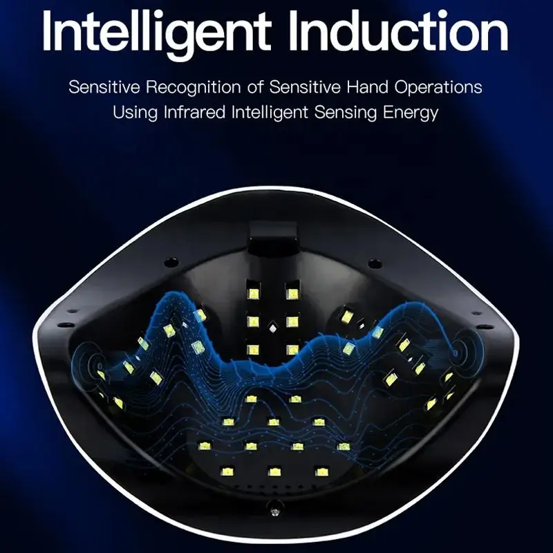 Lampe à ongles intelligente LED UV, table de manucure, sèche-linge, câble portable, outil pour le durcissement du vernis gel, N64.Tools, 168W