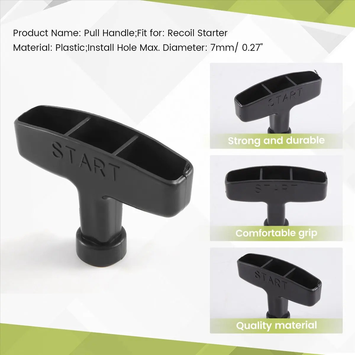 A74U Replacement Pull Handle Grip Black for Motor