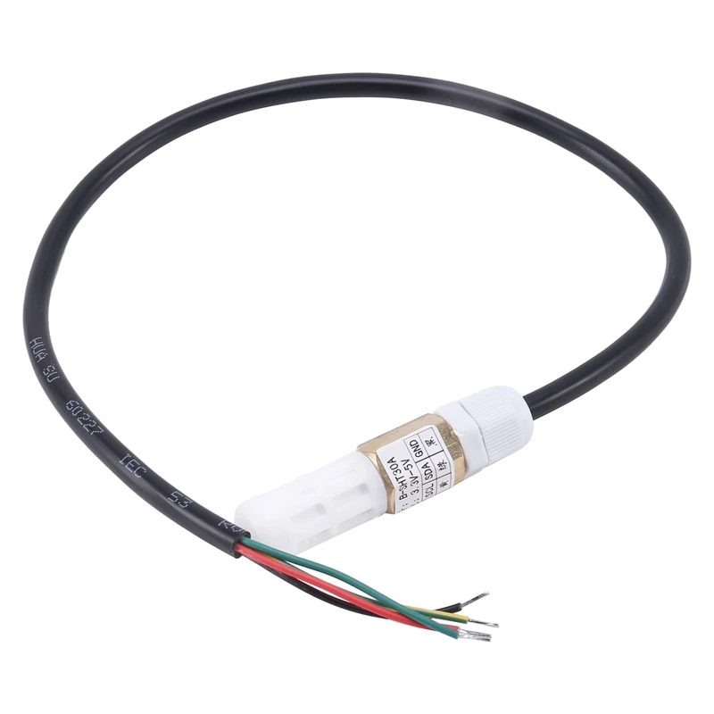 SHT30 Waterproof Temperature and Humidity Sensor Probe Digital Temperature and Humidity Environmental Monitoring Sensor