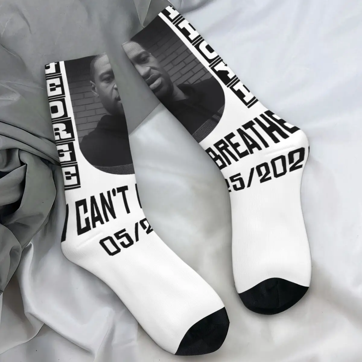 

Носки Rip George Floyd I Can't Breathe Justice For George Floyd Black Lives Matter, нескользящие носки, мягкие носки для скалолазания