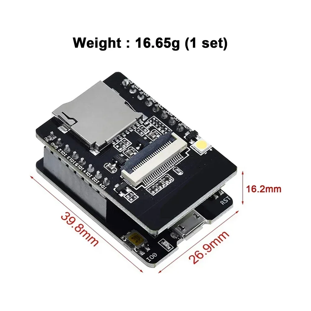 ESP32-S3-CAM บอร์ดพัฒนา WiFi บลูทูธเข้ากันได้กับโมดูล OV2640 กล้องออนบอร์ด Dual Type-C