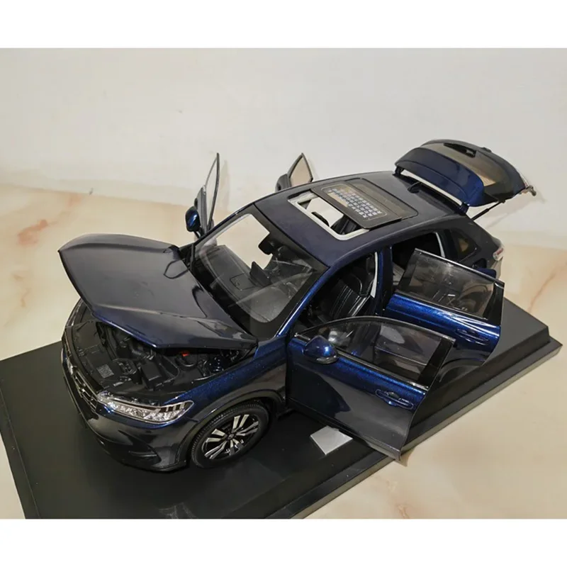 Diecast 1:18 Scale Dongfeng Honda HR-V 2023 Alloy Car Model Collection Souvenir Display Ornaments Vehicle Toy